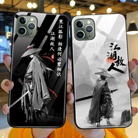GKK Luxury Case For iphone 11 Pro Max Case Protection Tempered Glass Martial Arts Patterns Cover For iphone 11 Pro Max  Fundas