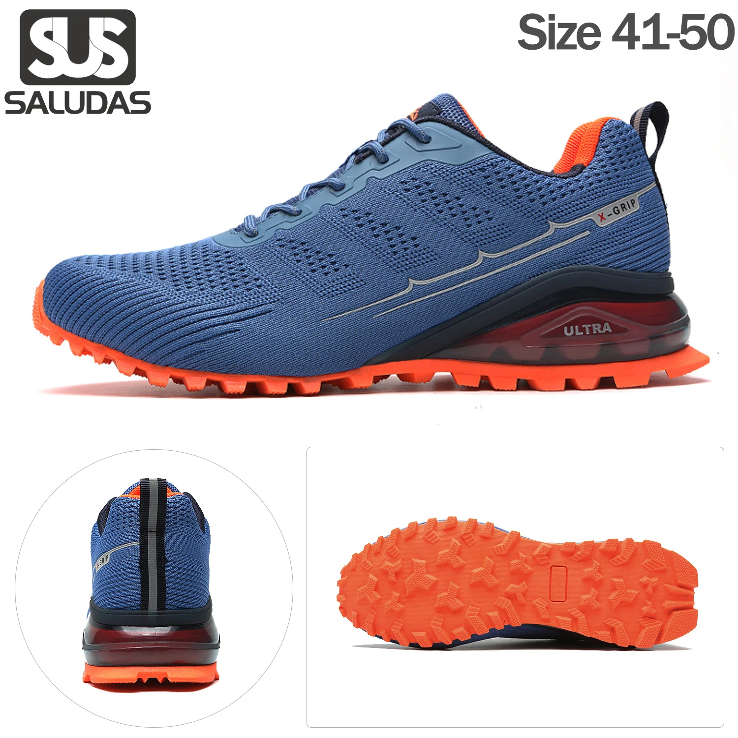 

SALUDAS Men's Trail Running Shoes Breathable Winter Outdoor Light Wearproof Non Slip Water Sneakers For Men Sneakers Tennis Shoe