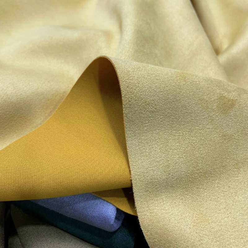 New Color Elastic Suede Air Layer Fabric Thickening Deer Skin Suede Fur Skirt Jacket Sweater DIY Clothing Sewing Fabric 530g/m