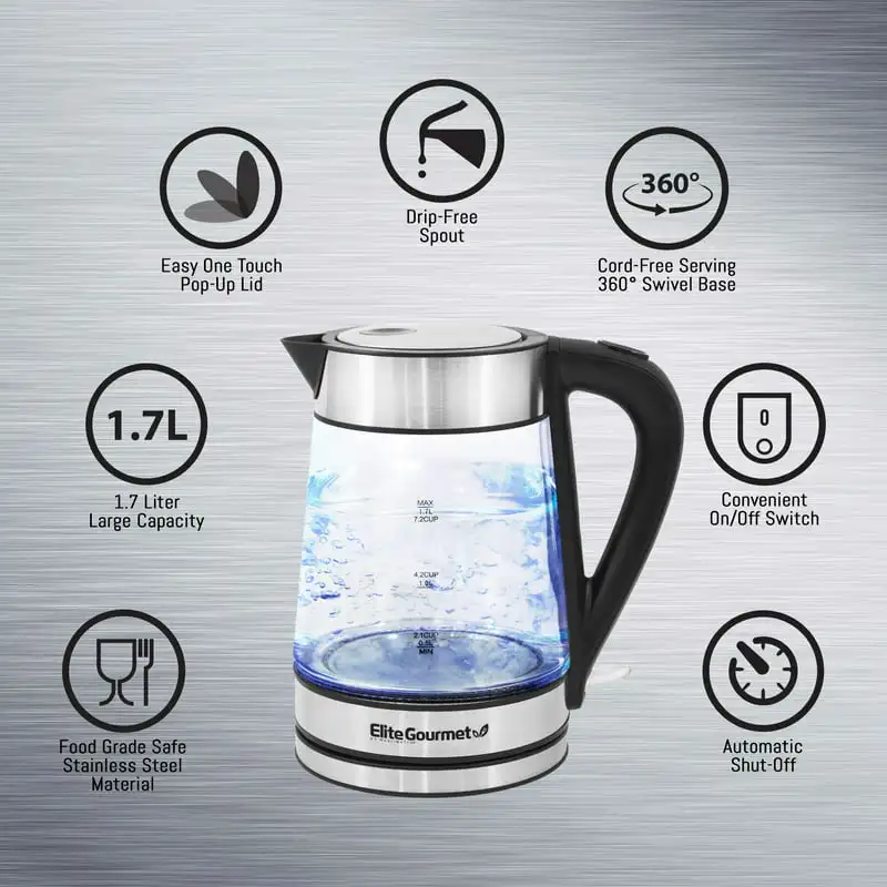 

EKT-602 7-Cup Electric Glass Kettle