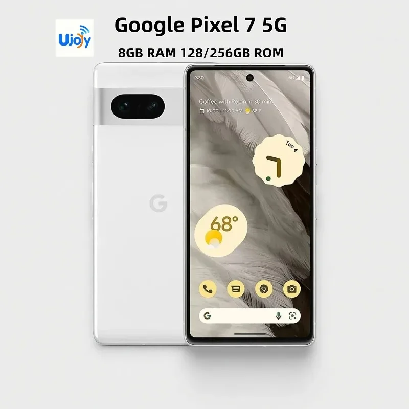 Фото Смартфон Google Pixel 7 5G, разблокированный, 6.3 дюйма, 90 Гц AMOLED, 8 ГБ ОЗУ, 128/256 ГБ, камера 50 МП, 4355 мАч, NFC, Android №4