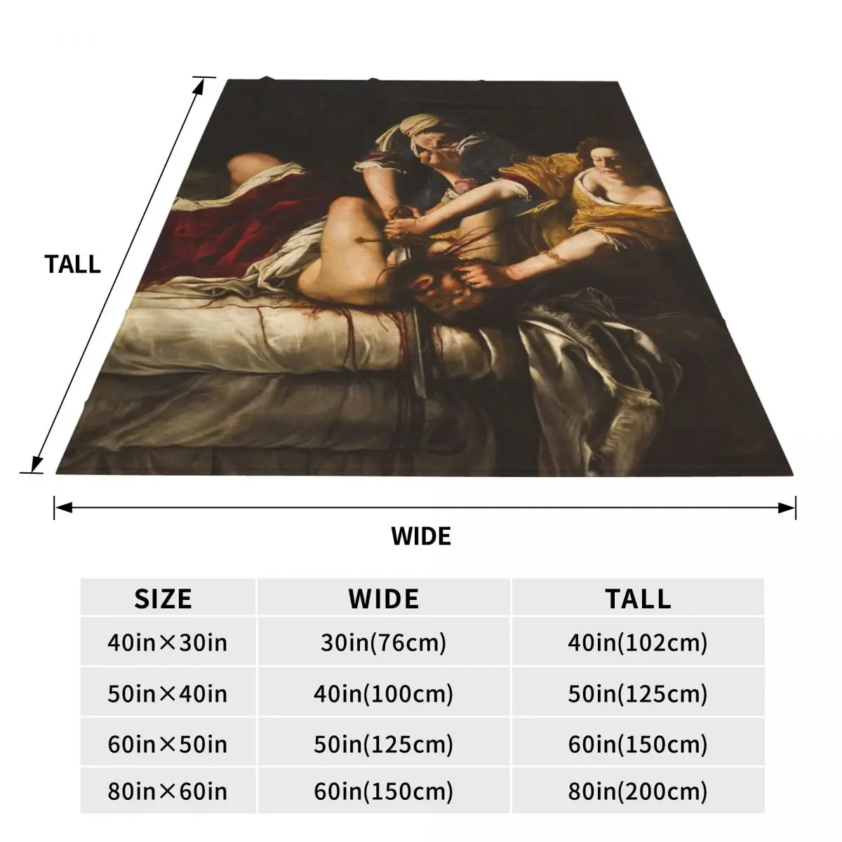 Голофернское одеяло Artemisia Gentileschi S Джудит покрывало на кровать кавайное мягкое