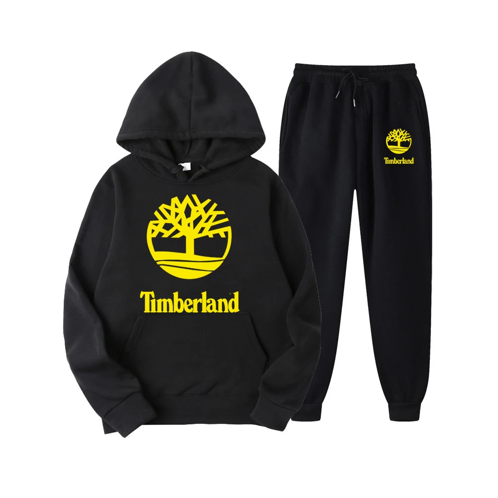 

Brand Casual Tracksuit Sets Hoodies Print Timberland Hooded Sweatshirt Outfit Sportswear Suit Clothing
