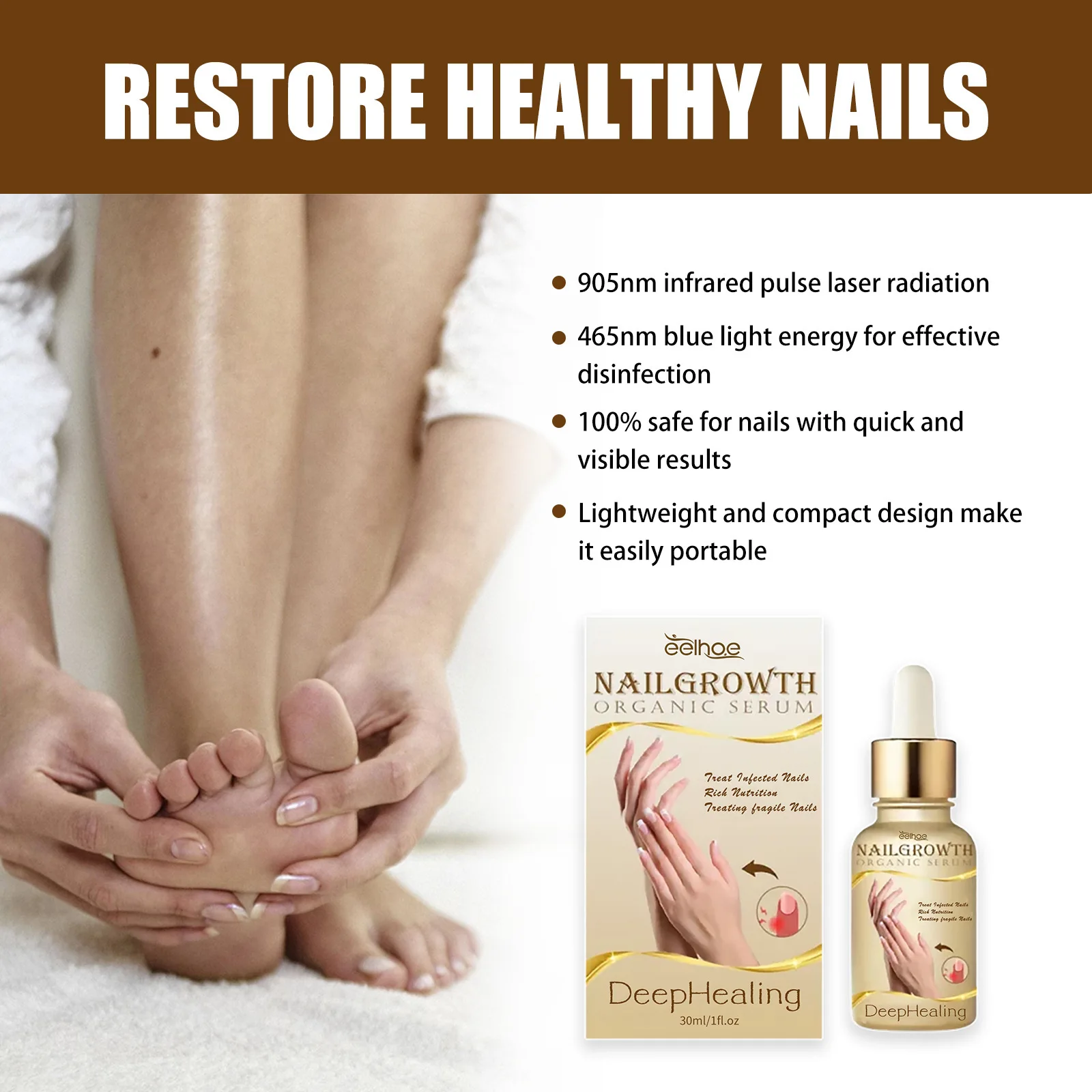 Органическая сыворотка для роста ногтей восстанавливающая ногти рук и ног рот на