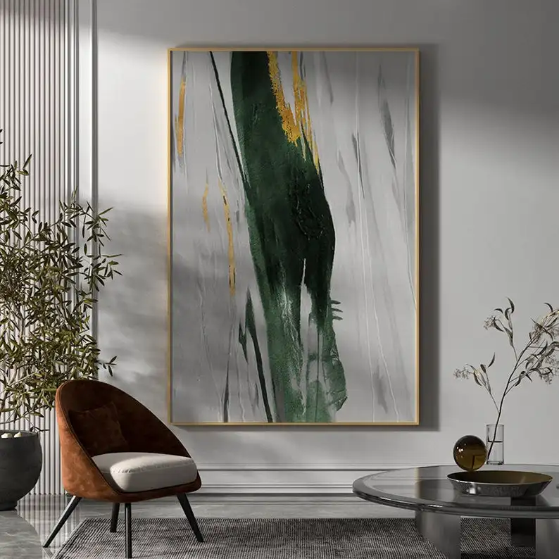 

Gold art Textured acrylic abstract painting Gold Abstract Painting Purple Minimalist abstractContemporary art Mother plot gift