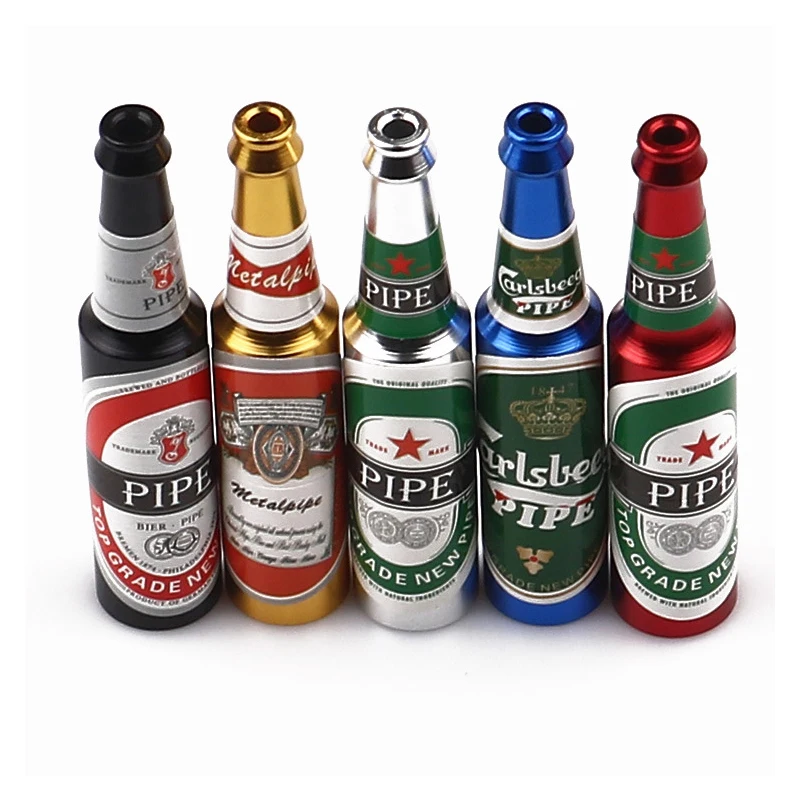 

67 мм маленькая металлическая пивная бутылка Бонг алюминиевый пивной фильтр Бонг