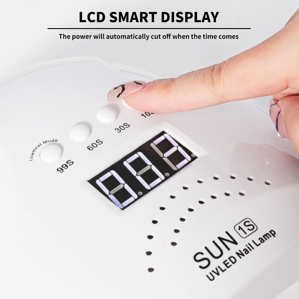 УФ-лампа Для Ногтей С 30 Бусинами И 4 Настройками Таймера Быстрая Сушилка Гель-лака