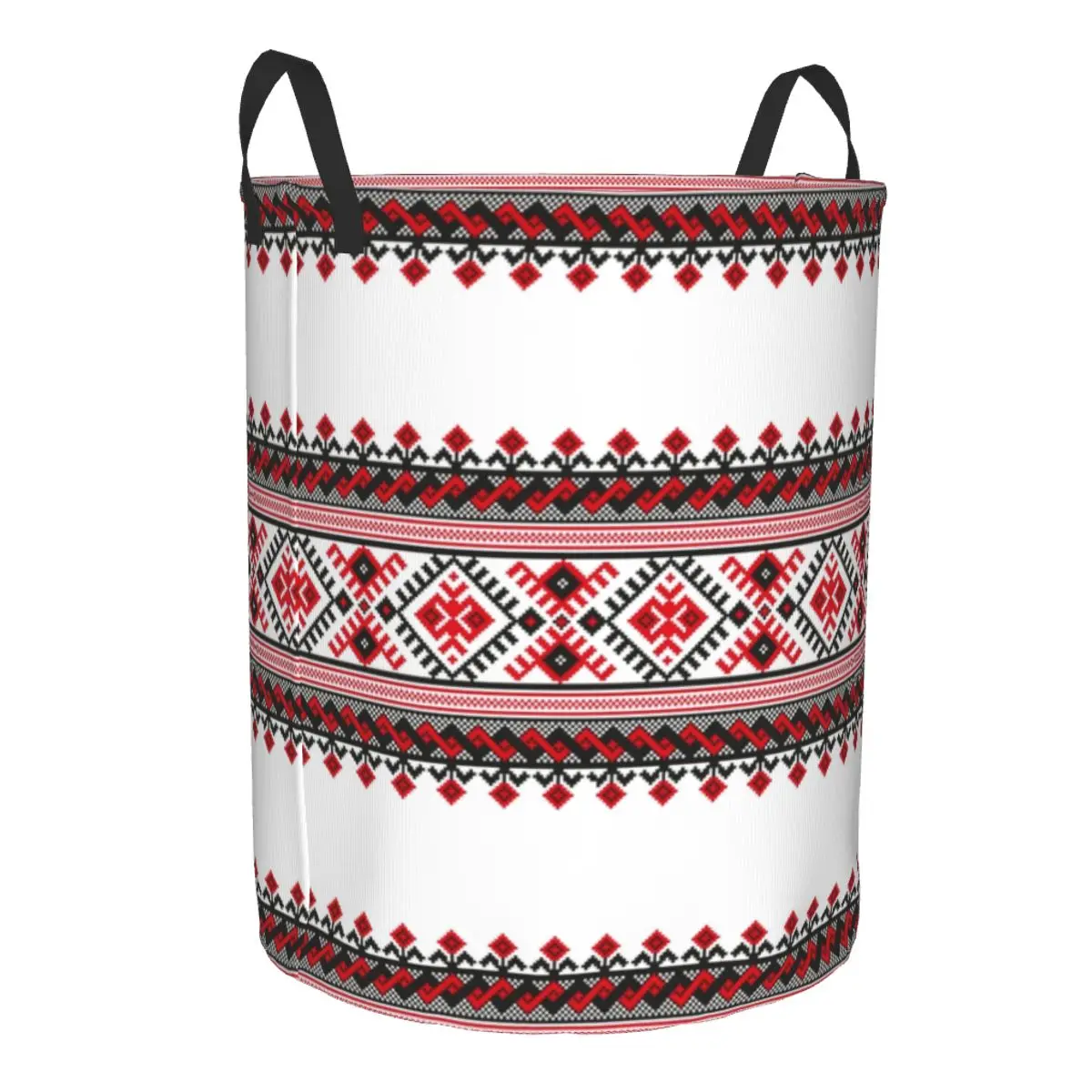 Украинская вышитая корзина для белья Vyshyvanka складная богемная Геометрическая