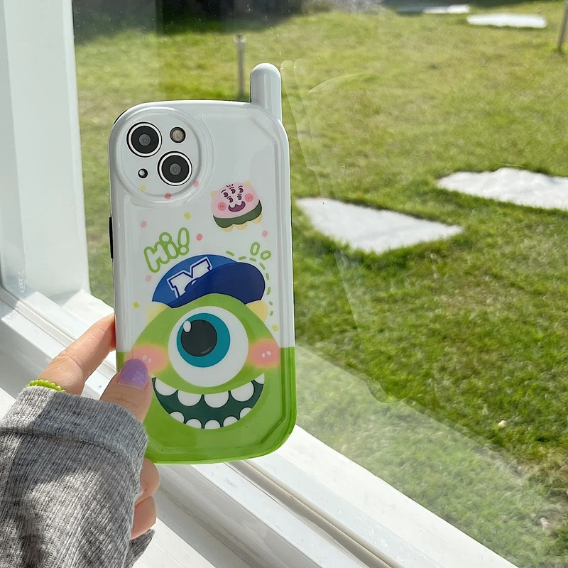 

Funny Cute Cartoon Anime Animal Monster Phone Case For iPhone 11 12 13 Pro Max Xr Xs Xsmax Cases Silicone Soft Cover Coque Funda