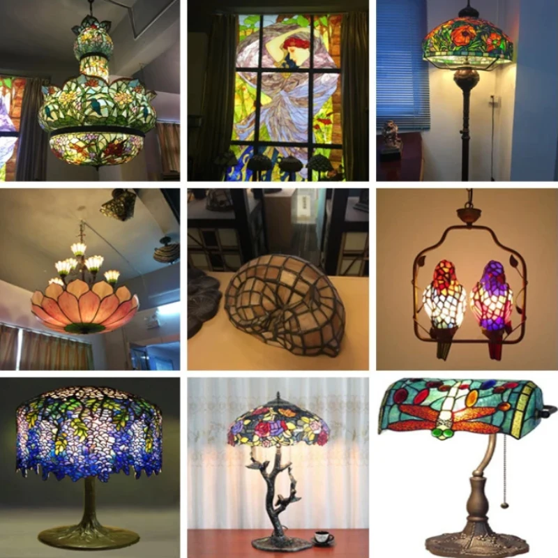 Турецкое освещение Тиффани с пышной лебединой шеей украшение фонаря бар мозаика