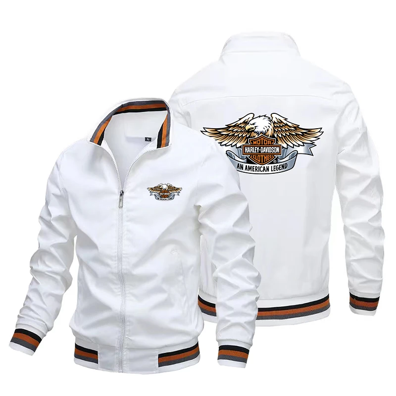 

2023 New Motorcycle Racing Jacket Wing Logo Printed Jacket Bomber Off Road Motorcycle Outdoor Casual Loose Fit Jacket