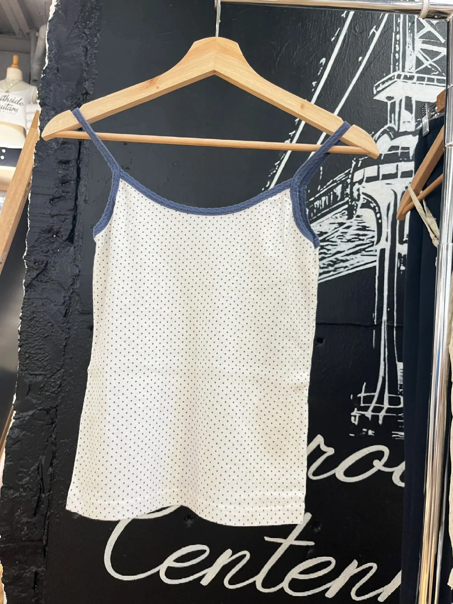 Фото New Dot Slim Tank Top Woman Summer Sleeveless Soft Cotton Casual Camisole Sweet Vintage Streetwear Y2k Crop Tops Cute Vest №2