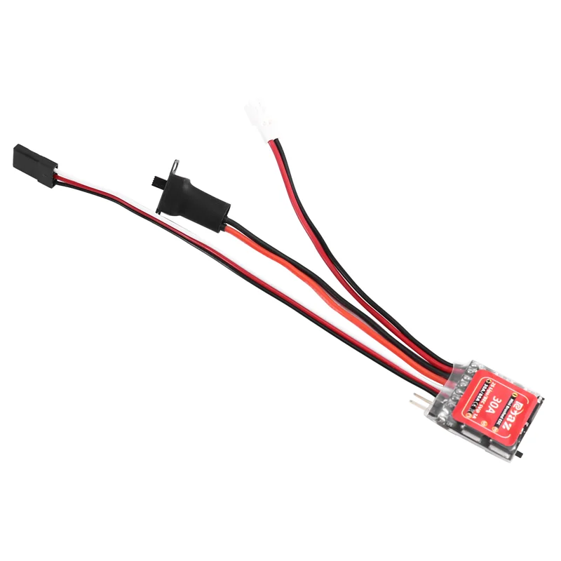 Фото A52T Micro ESC 30A Матовый электрический регулятор скорости ESC 2S 4-8V для DIY Mini 1/16 1/18 1/24 RC автомобиля лодка танк №2