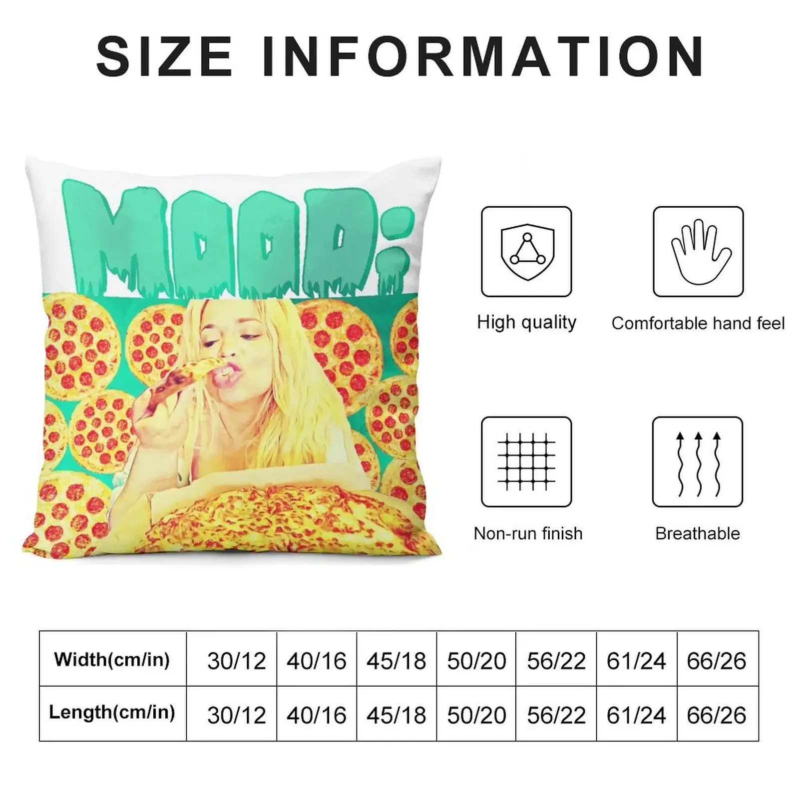 Настроение: Триш ест пиццы декоративная подушка роскошный чехол для подушки