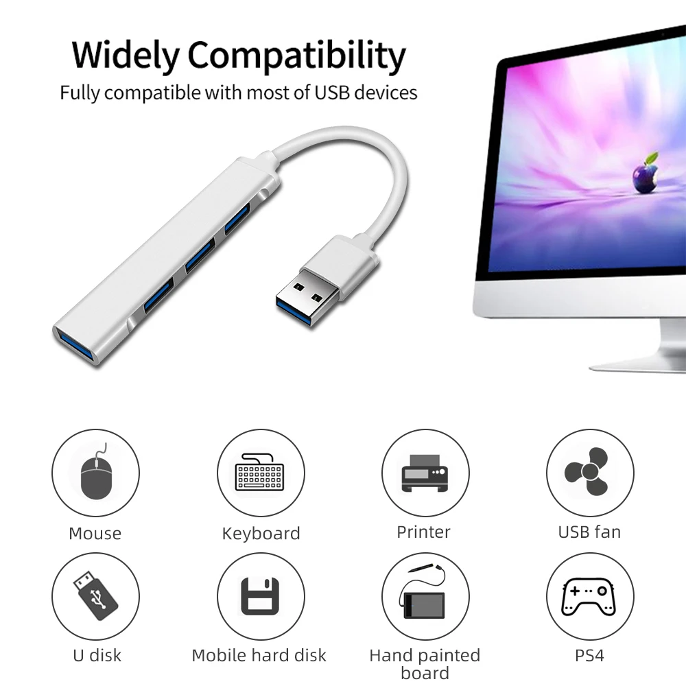 USB-концентратор 4 в 1 с портом USB 3 0 и поддержкой OTG
