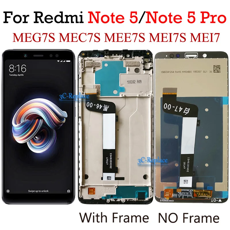 ЖК-дисплей 5 99 дюйма для Xiaomi Redmi Note 5/Note5 Pro/5Pro сенсорный экран с дигитайзером в сборе