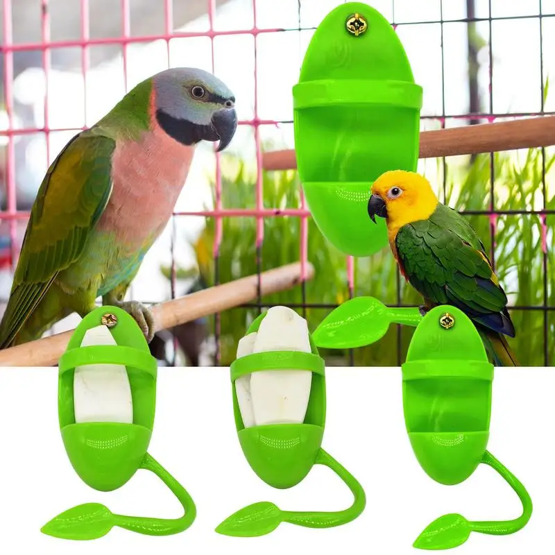 Cuttlebone Holder For Bird Cage Cuttlebone Bird Cage Accessories Feeding Cup For Cockatiels Parakeets Budgies Finches Hot Sale