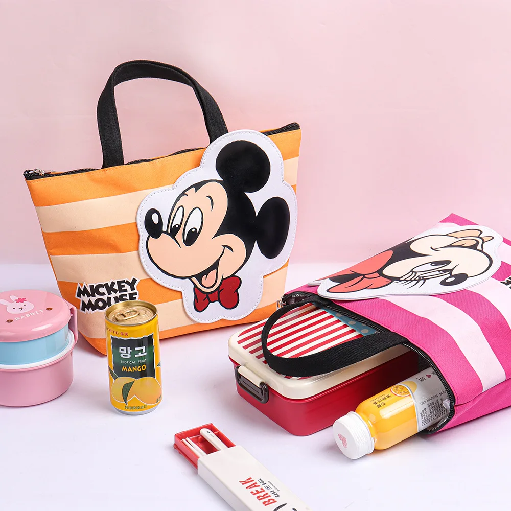 Disney Tote Lunch Bag for Women Girls Minnie Michie Tote Bag Cute Stylish Multi-purpose Bag for Office Workers Free Shipping