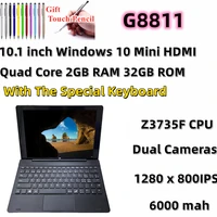 10 1 inch windows 10 g8811 tablet pc 2gb ram 32gb rom with keyboard wifi bluetooth compatible z3735f quad core 1280x800ips