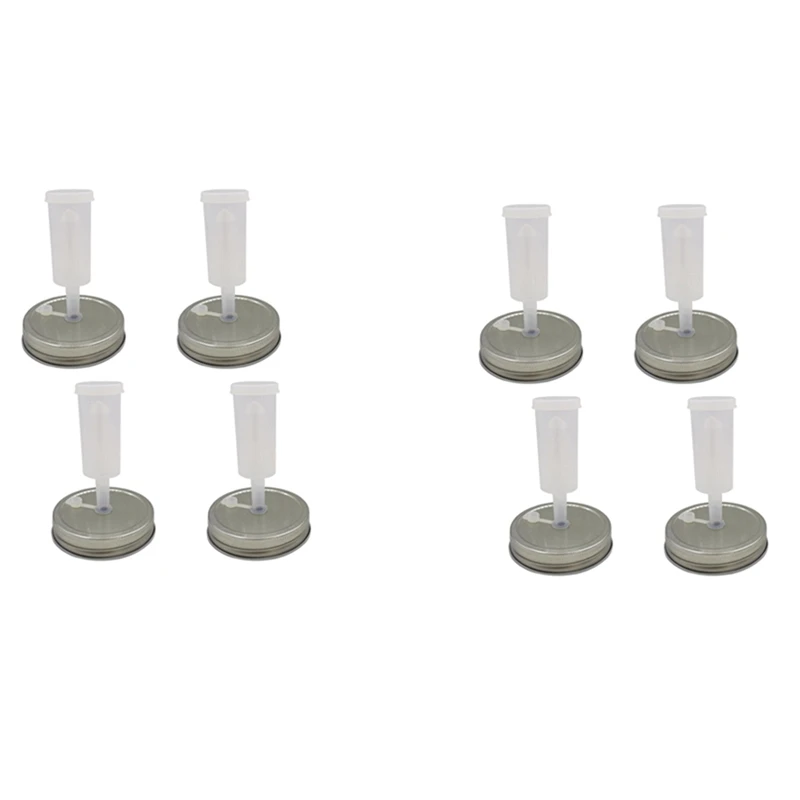 

8X Fermentation Lid,Airlocks For Fermenting For Wide Mouth Mason Jar Fermenting Lids For Making Sauerkraut,Pickle,Sauce