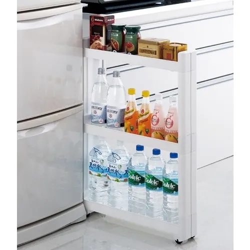 

Wheel 3 Layer Kitchen Bathroom Rack