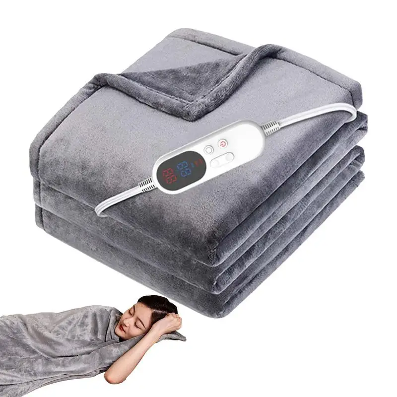 

EU Plug Electric Blanket Warm Shawl Coral Velvet Warm Body Cloak Usb Charging Heating Blanket Cold Insulation Blanket