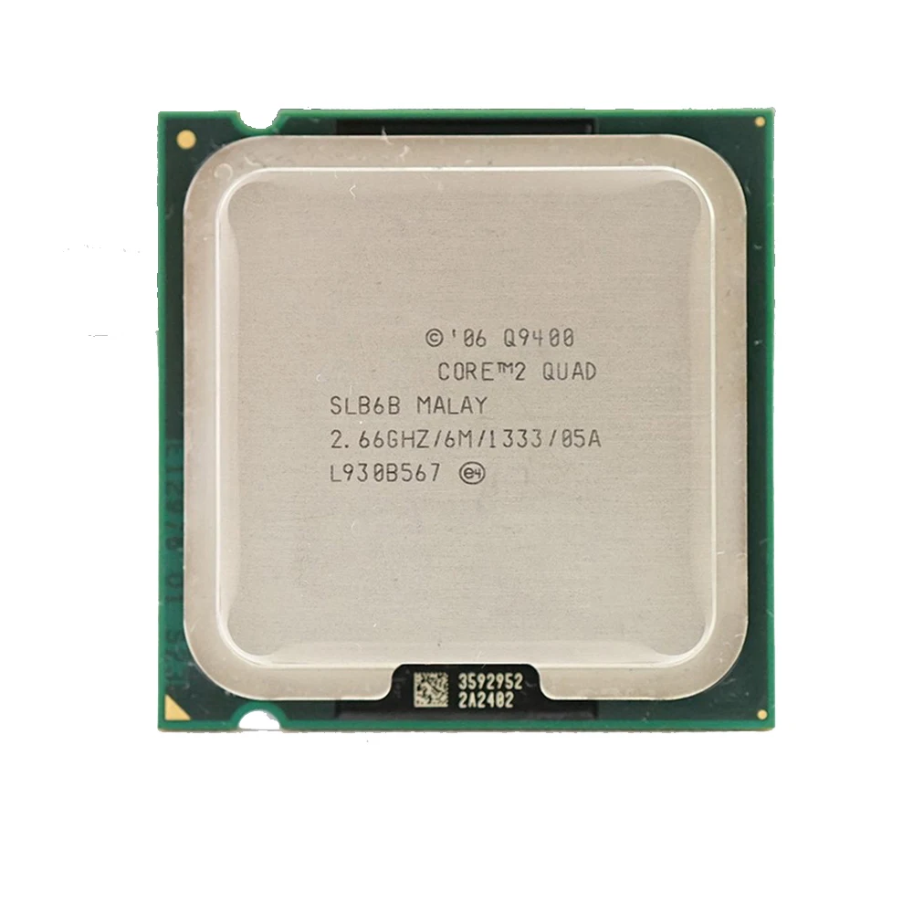 

Core 2 Quad Q9400 CPU Processor (2.66Ghz/ 6M /1333GHz) Socket 775 Desktop CPU 100% Tested