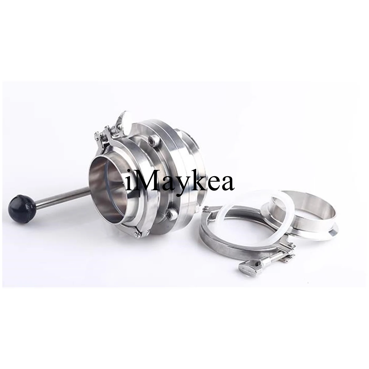 Набор санитарных клапанов-бабочек из нержавеющей стали 1/4 2-304 дюйма тройной зажим