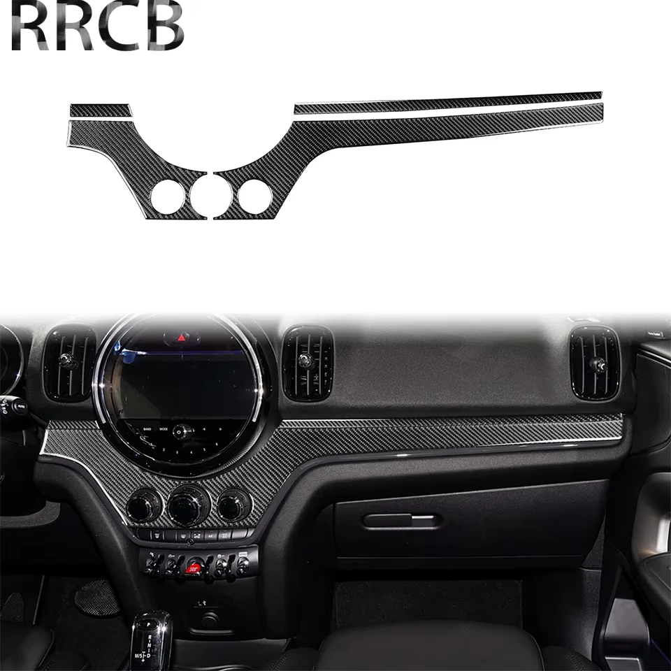 Для BMW Mini Cooper Countryman F60 2017-2023 углеродное волокно салон автомобиля приборная панель