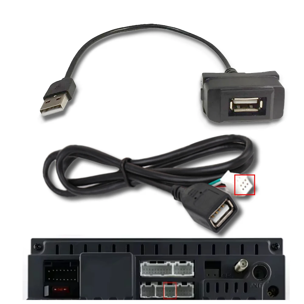 Фото Музыкальный USB-порт-адаптер, кабель с поддержкой универсальной штекера для Mitsubishi Pajero ASX 2 Soveran 2004, Zinger Galant Ex, тюнинг автомобиля №4