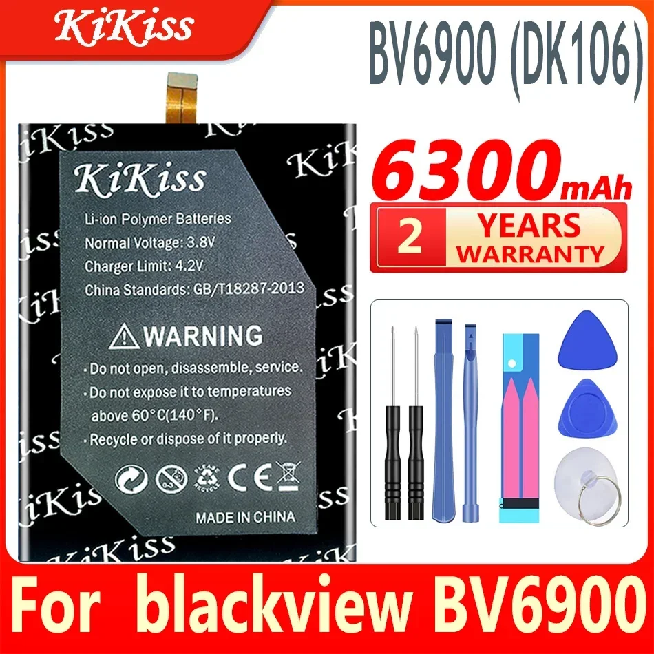 Аккумулятор KiKiss DK106 для Blackview BV6900 BV 6900 аккумулятор мобильного телефона 6300 мАч