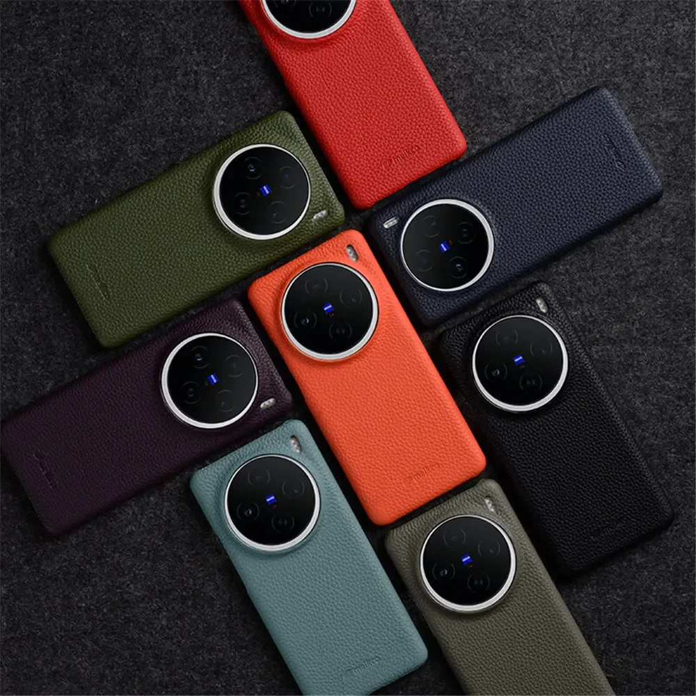 Чехол Melkco из 100% натуральной кожи для Vivo X200 Pro Mini X100 Ультра чехол с защитой камеры