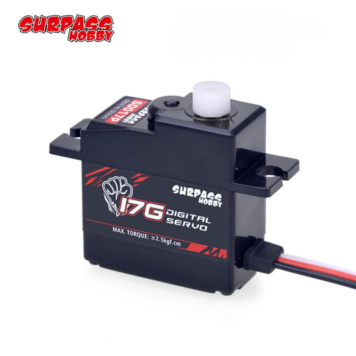 

SURPASS HOBBY RC Servo 17g Plastic Gear 2.6KG Digital Servo for RC Airplane Robot Car Boat RC Model Accesorries Scx10 Wrangler