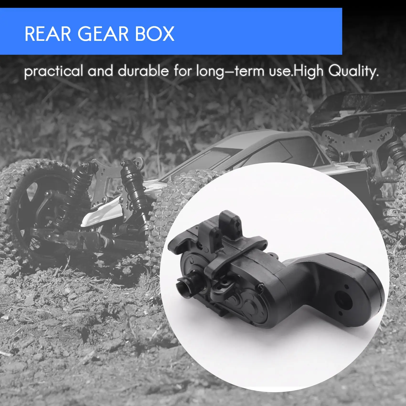 Задняя коробка передач для радиоуправляемого автомобиля ZJ05 запасная часть 15-ZJ05