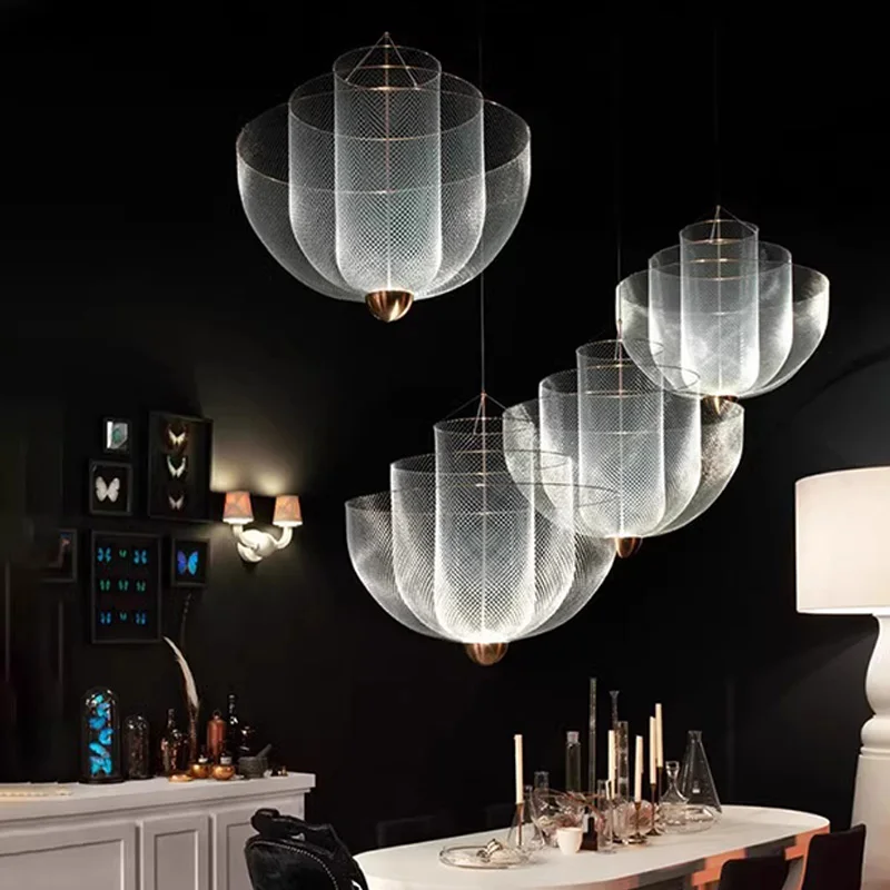 Люстра AiPaiTe железная золотистая/серебристая креативная итальянская круглая