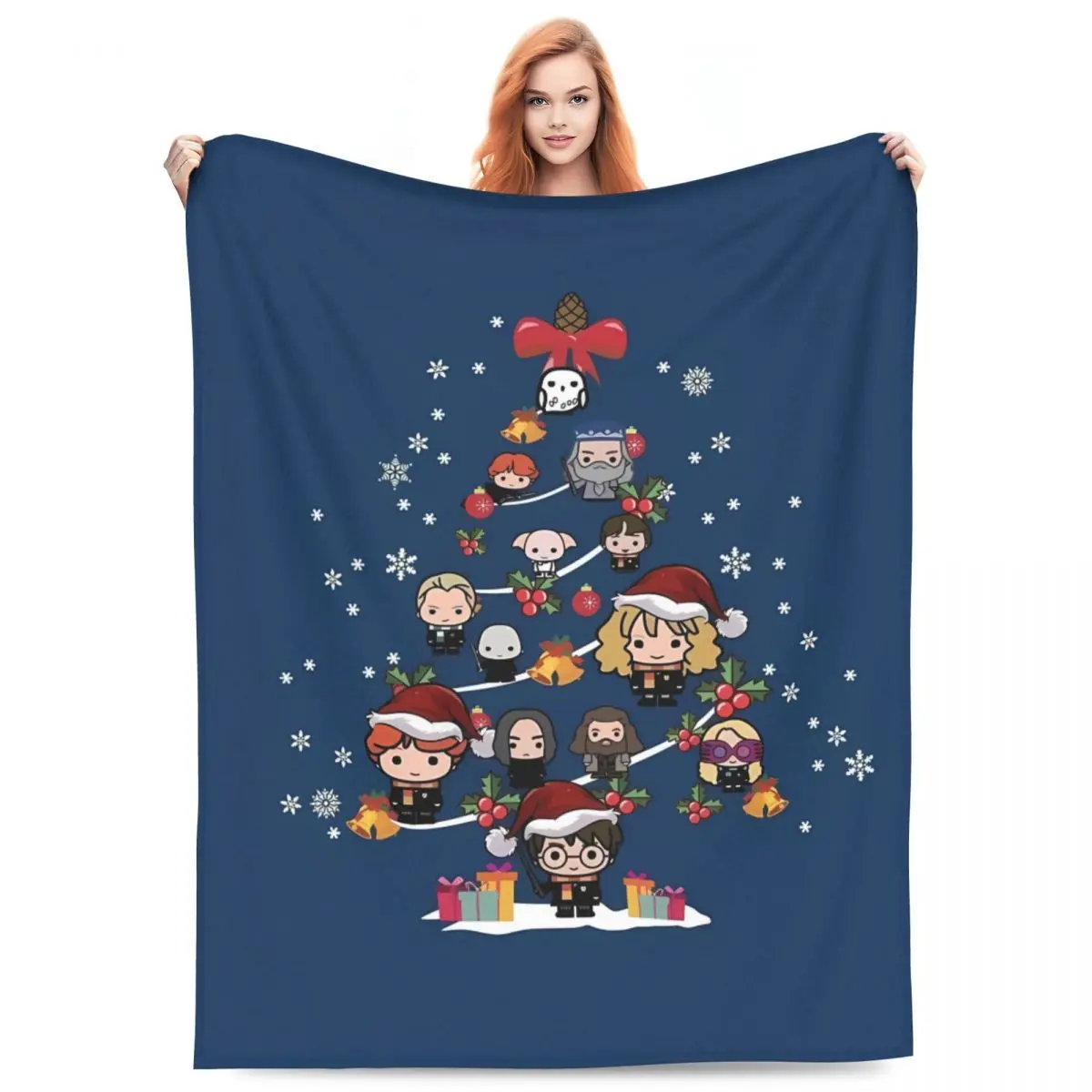 Одеяло Harrys Potters качественное мягкое теплое рождественское одеяло зимнее для