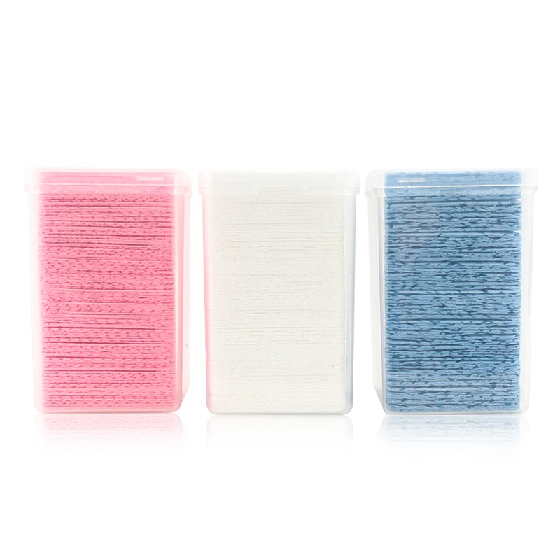 

200PCS/box Eyelash Glue Remover Wipe Cleaner Lint-Free Cotton Pad Glue Bottle Mouth Cleaning Paper Wipes with Box