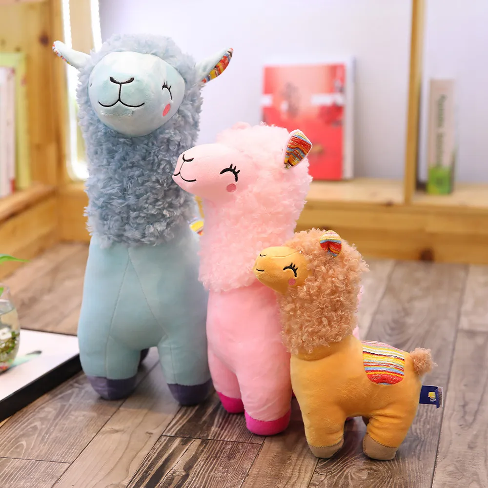 

25cm/35cm/45cm Lovely Alpaca Llama Plush Toy Animal Stuffed Animal Dolls Soft Plush Sheep For Kids Girls Birthday Xmas Gifts