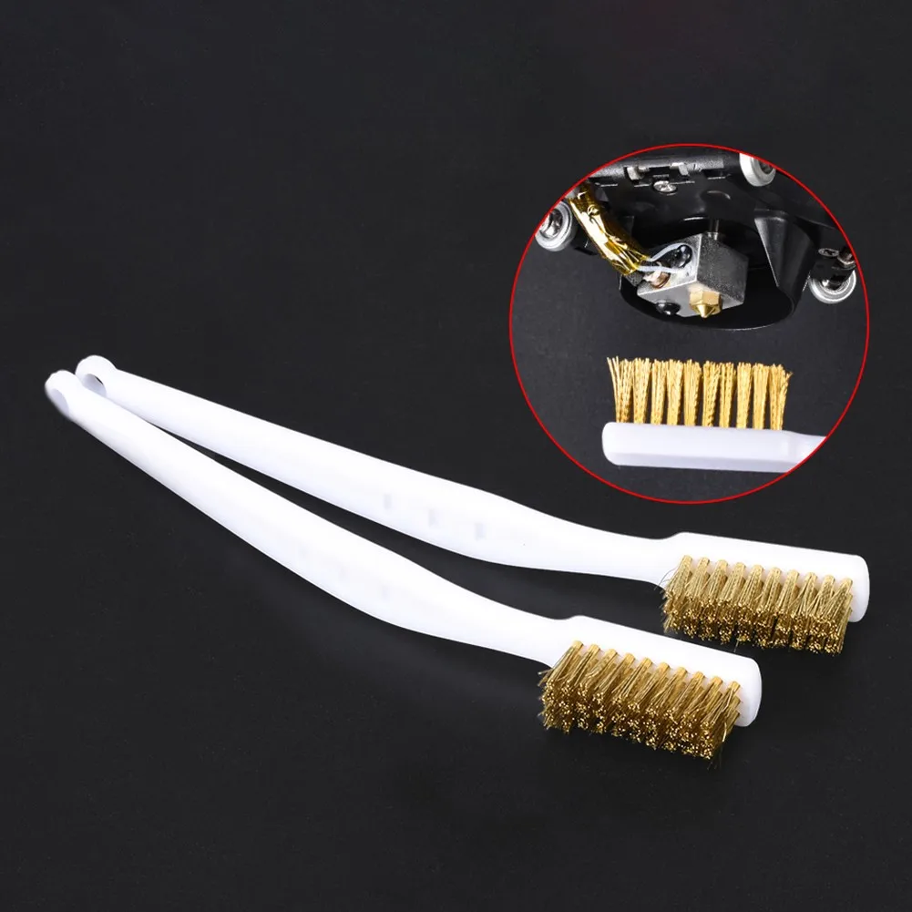 

2pcs Wire Brush Copper Industrial Light Scrubbing Plastic Handle Set Toothbrush Wire Brush New Practical Useful