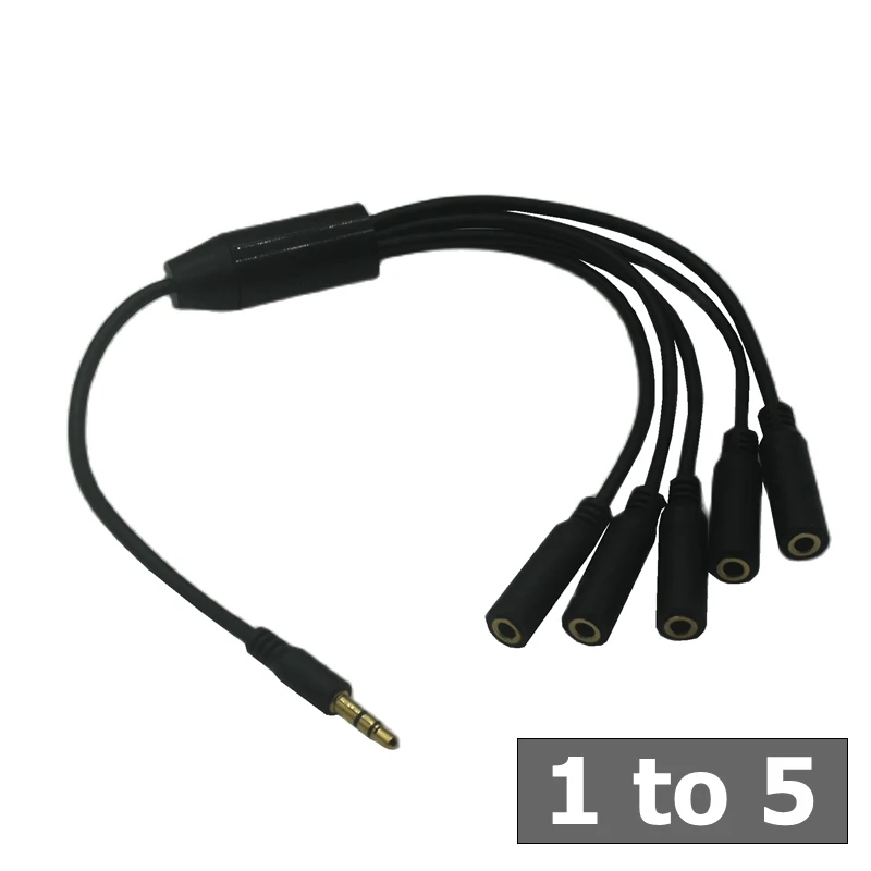Audio Splitter 3.5 mm Cable 3.5mm 3 Female to Male Jack 1 to 2 3 4 5 Adapter Aux Cable for iPhone Samsung MP3 Player Headphone images - 6