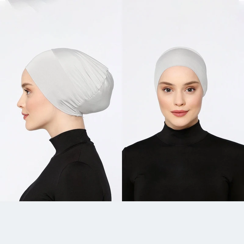 Islamic Black Sport Modal Hijab Undercap Abaya Hijabs For Woman Muslim Abayas Jersey Turbans Turban Instant Head Wrap Women Cap