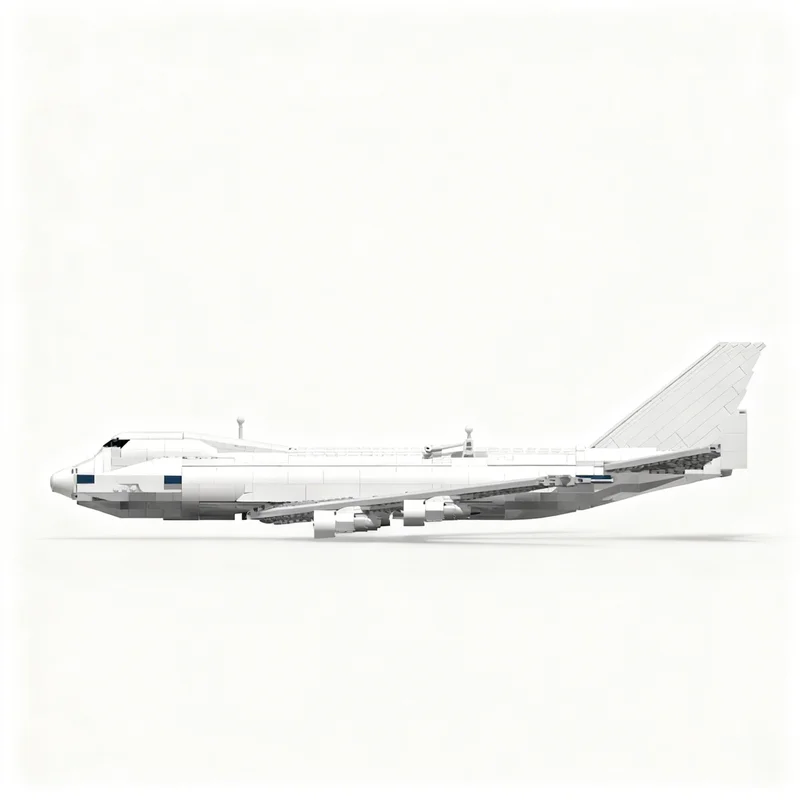 Фото 2477 деталей MOC Горизонтальный Вертикальный Стабилизатор Модель 747 SCA Icons Конструктор Архитектура Рождественский Подарок Образование №3