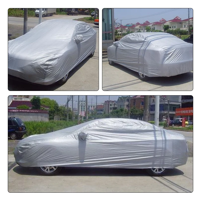 Полностью автомобильные чехлы для защиты от УФ-лучей пыли дождя снега из ткани