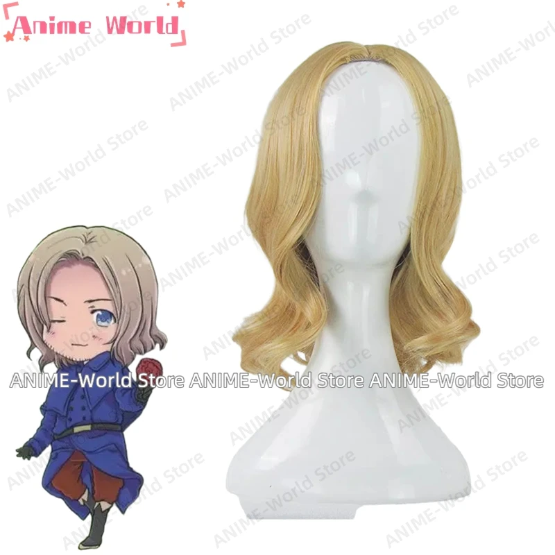 《Нестандартный размер》Аниме Hetalia: Axis Powers Hetaria Akushisu Pawazu Франция Furansu Синий Косплей Костюм Хэллоуин Костюм Парик (art.: 3920d30f3b7ca) - 3920d30f3b7ca