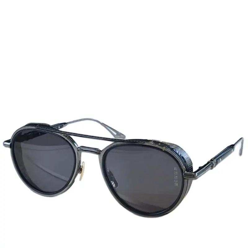 Oval retro metal sunglasses for women  Fashion brand luxury glasses uv4000  Double beam original sunshade mirror