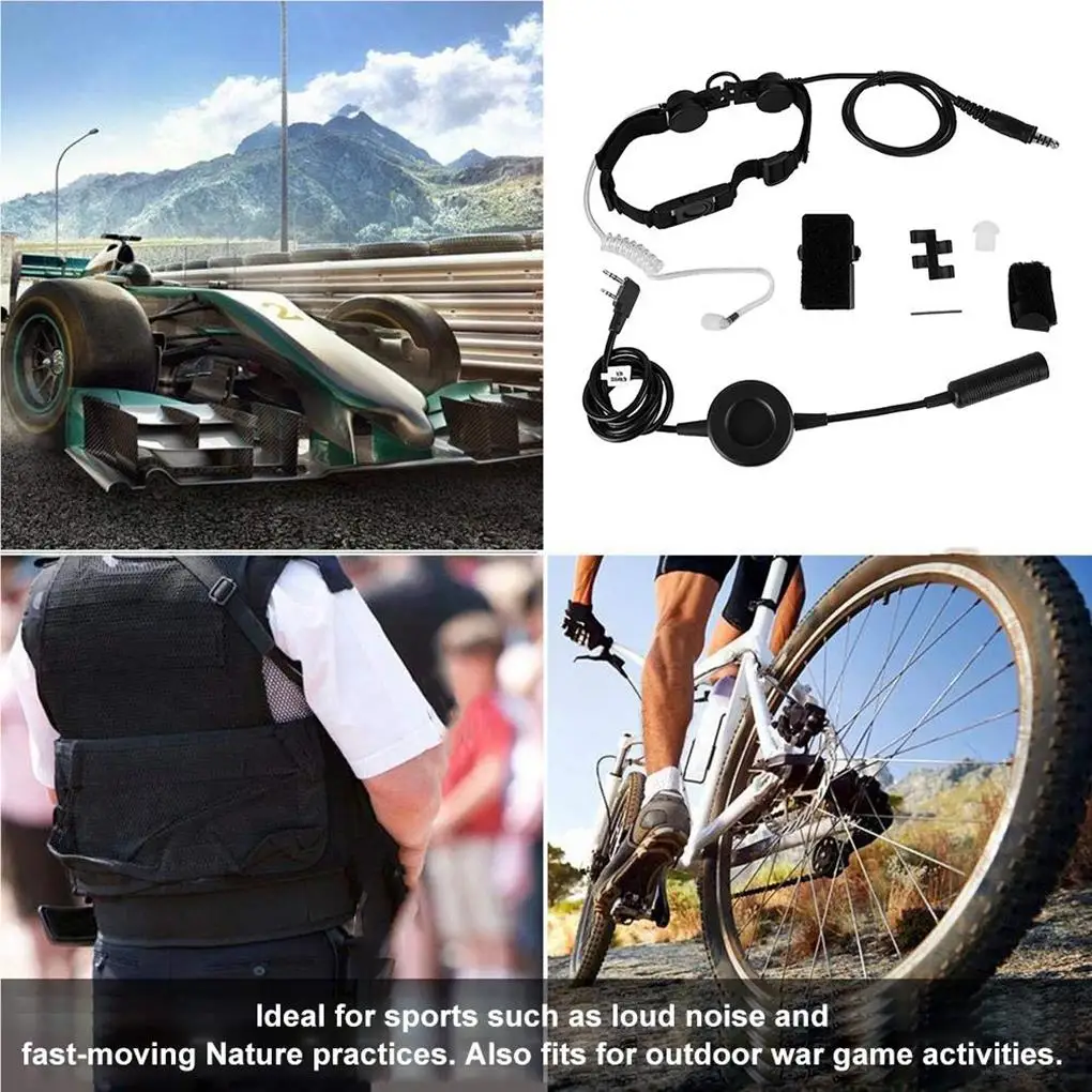 

Z Tactic Throat Mic Z003 Headphones with Waterproof PTT for BaoFeng UV-5R UV-B5 B6