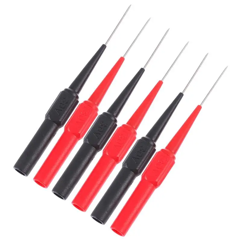 

6pcs Wire Piercing Probes Multimeter Piercing Needle Backprobe Digital Multimeter Test Probes& Leads