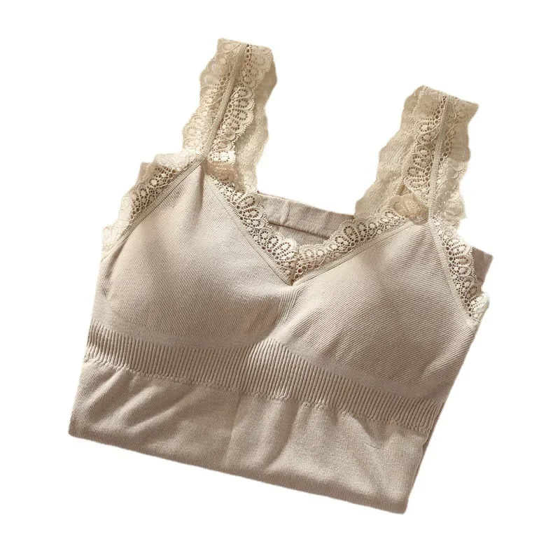 Autumn/Winter Warm Vest Women's Inner Lined Fleece With Chest Pad V-Neck Slimming Smooths Your Silhouette Double Layer Thickened