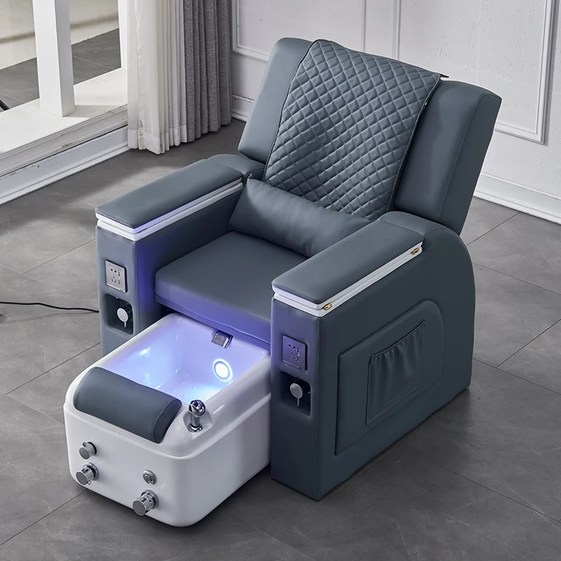 Luxury Nail Spa Salon Equipment Furniture No Plumbing Massage Pedicure Chair