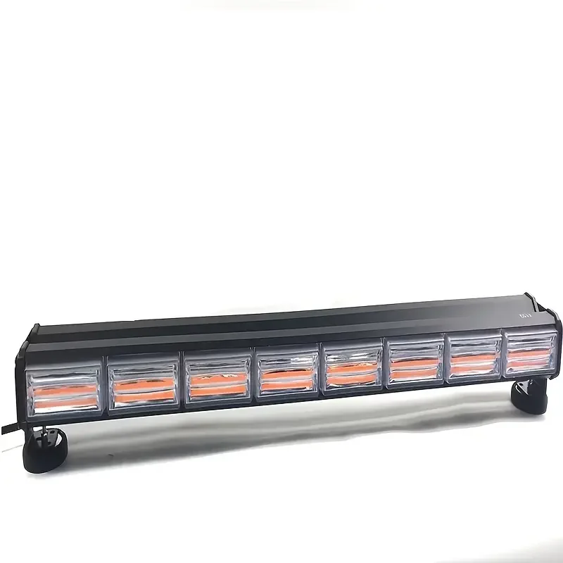 

1pc COB LED Strobe Light Bar, 8-Section Double Sides Bright Lamp Bar Emergency Flashing Lights Engineering Car Strobe Warning Li
